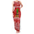Hawaii Pineapple Christmas Family Matching Tank Maxi Dress and Hawaiian Shirt Mele Kalikimaka LT7 Mom's Dress Red - Polynesian Pride