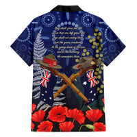 Anzac Family Matching Long Sleeve Bodycon Dress and Hawaiian Shirt Ausralia Aboriginal Mix New Zealand Slouch Hats LT7 - Polynesian Pride