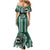 Hawaii Rainbow Warriors Personalized Family Matching Mermaid Dress and Hawaiian Shirt Kakau Ikakai Laau Pama