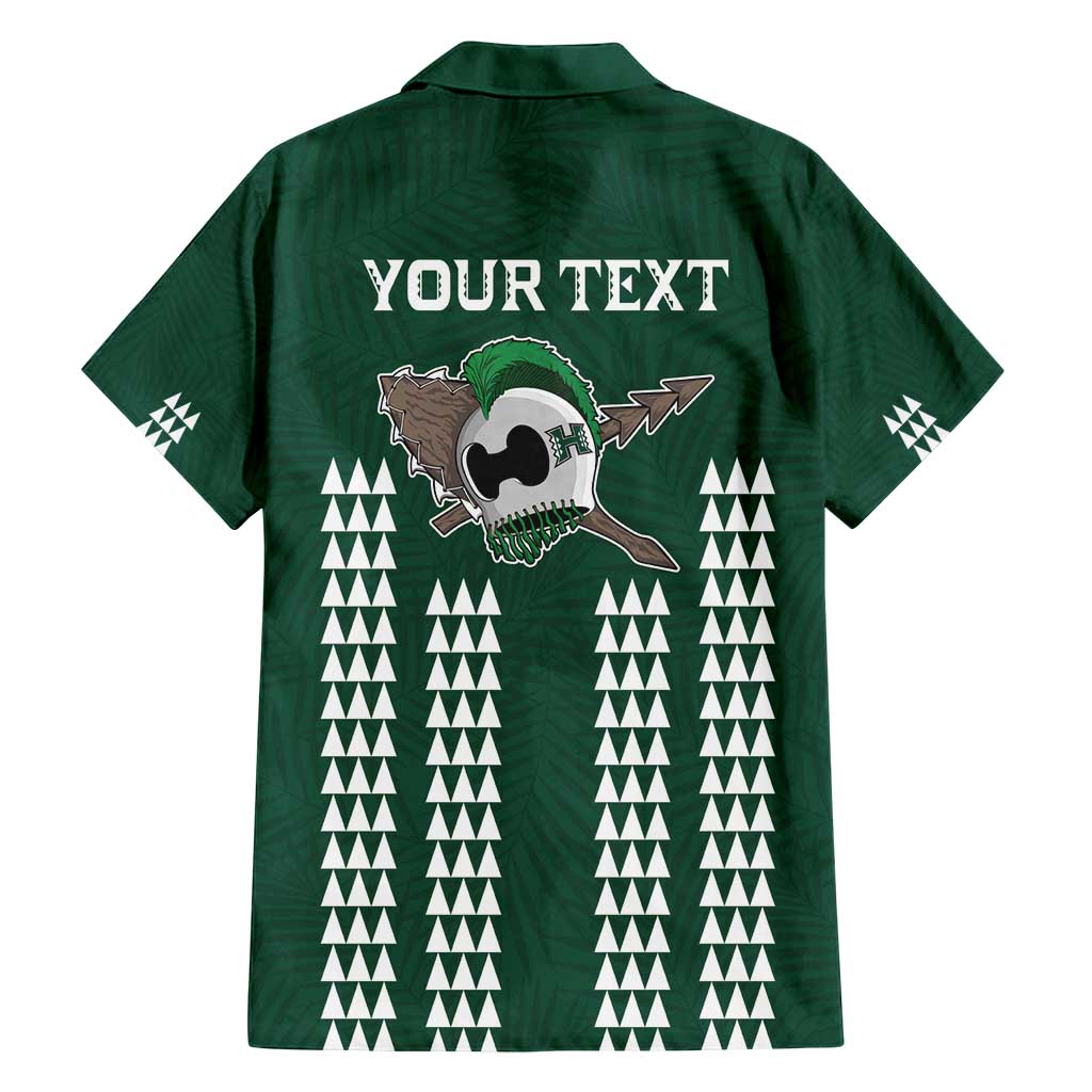 Hawaii Rainbow Warriors Personalized Family Matching Off Shoulder Maxi Dress and Hawaiian Shirt Kakau Ikakai Laau Pama