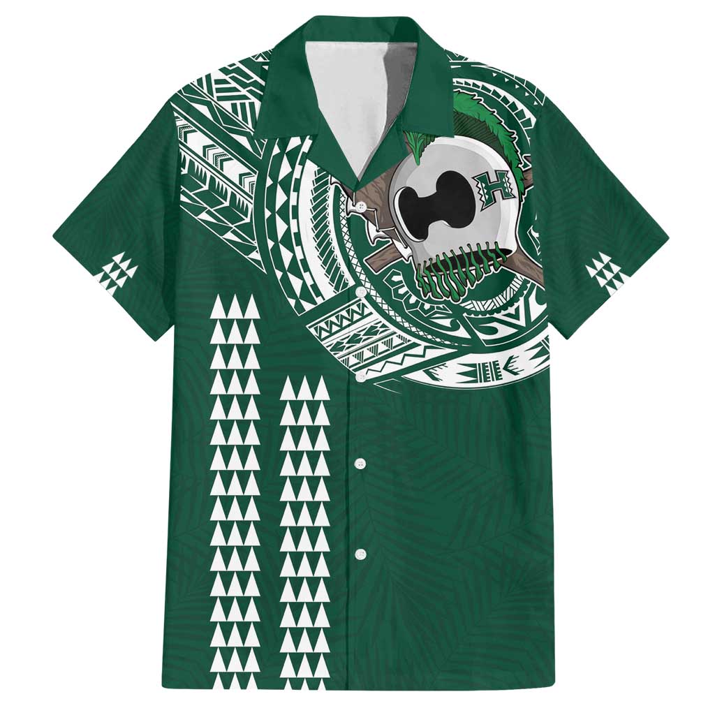 Hawaii Rainbow Warriors Personalized Family Matching Puletasi and Hawaiian Shirt Kakau Ikakai Laau Pama