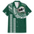 Hawaii Rainbow Warriors Personalized Family Matching Short Sleeve Bodycon Dress and Hawaiian Shirt Kakau Ikakai Laau Pama