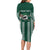 Hawaii Rainbow Warriors Personalized Long Sleeve Bodycon Dress Kakau Ikakai Laau Pama