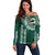 Hawaii Rainbow Warriors Personalized Off Shoulder Sweater Kakau Ikakai Laau Pama