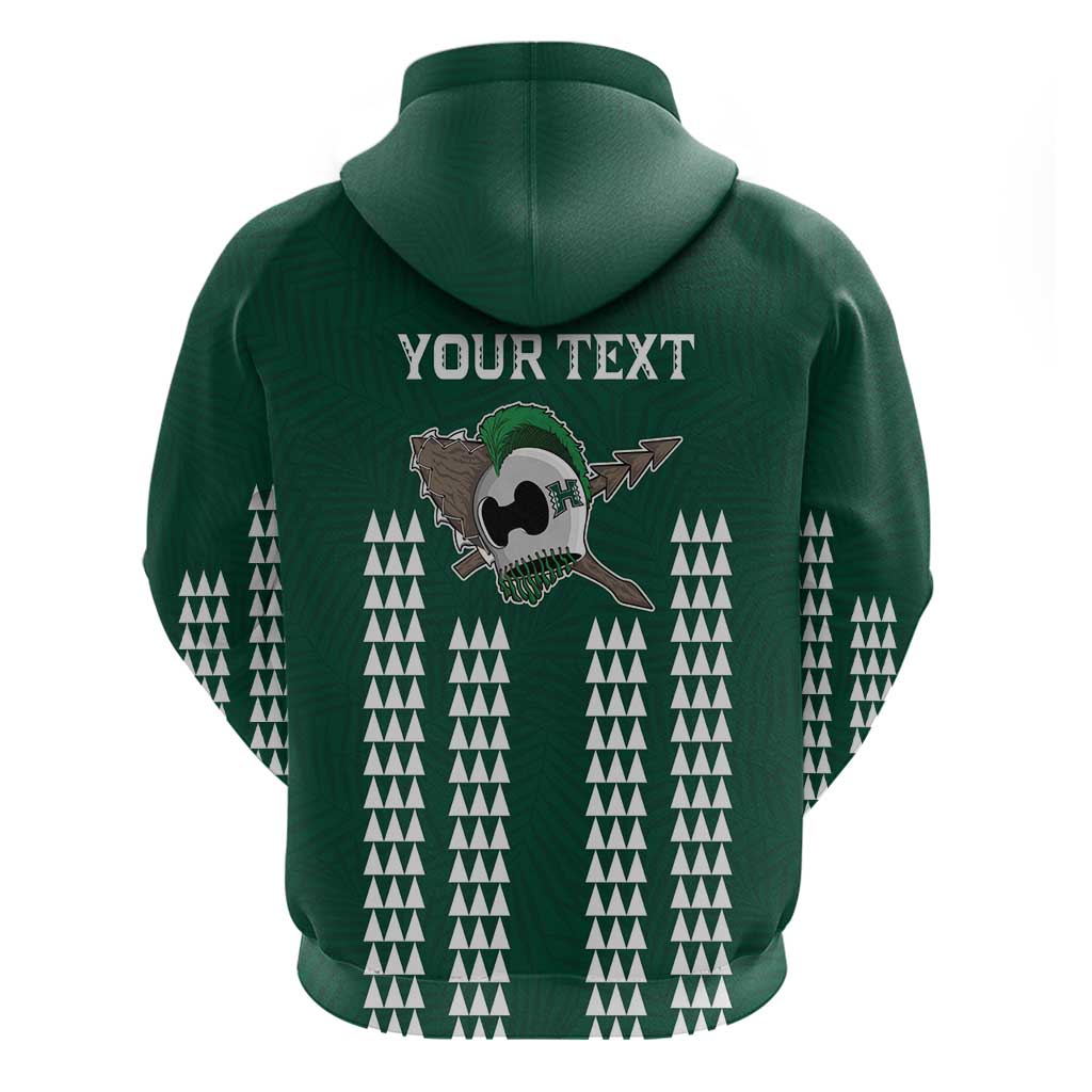 Hawaii Rainbow Warriors Personalized Zip Hoodie Kakau Ikakai Laau Pama