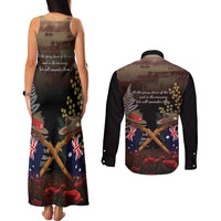 Australia - New Zealand ANZAC Couples Matching Tank Maxi Dress and Long Sleeve Button Shirt Gallipoli ANZAC Cove Landing LT7 - Polynesian Pride