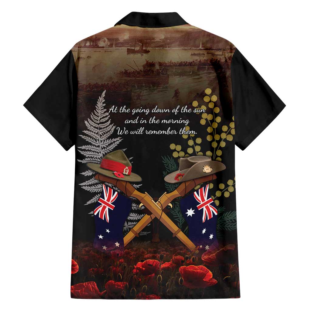 Australia - New Zealand ANZAC Family Matching Summer Maxi Dress and Hawaiian Shirt Gallipoli ANZAC Cove Landing