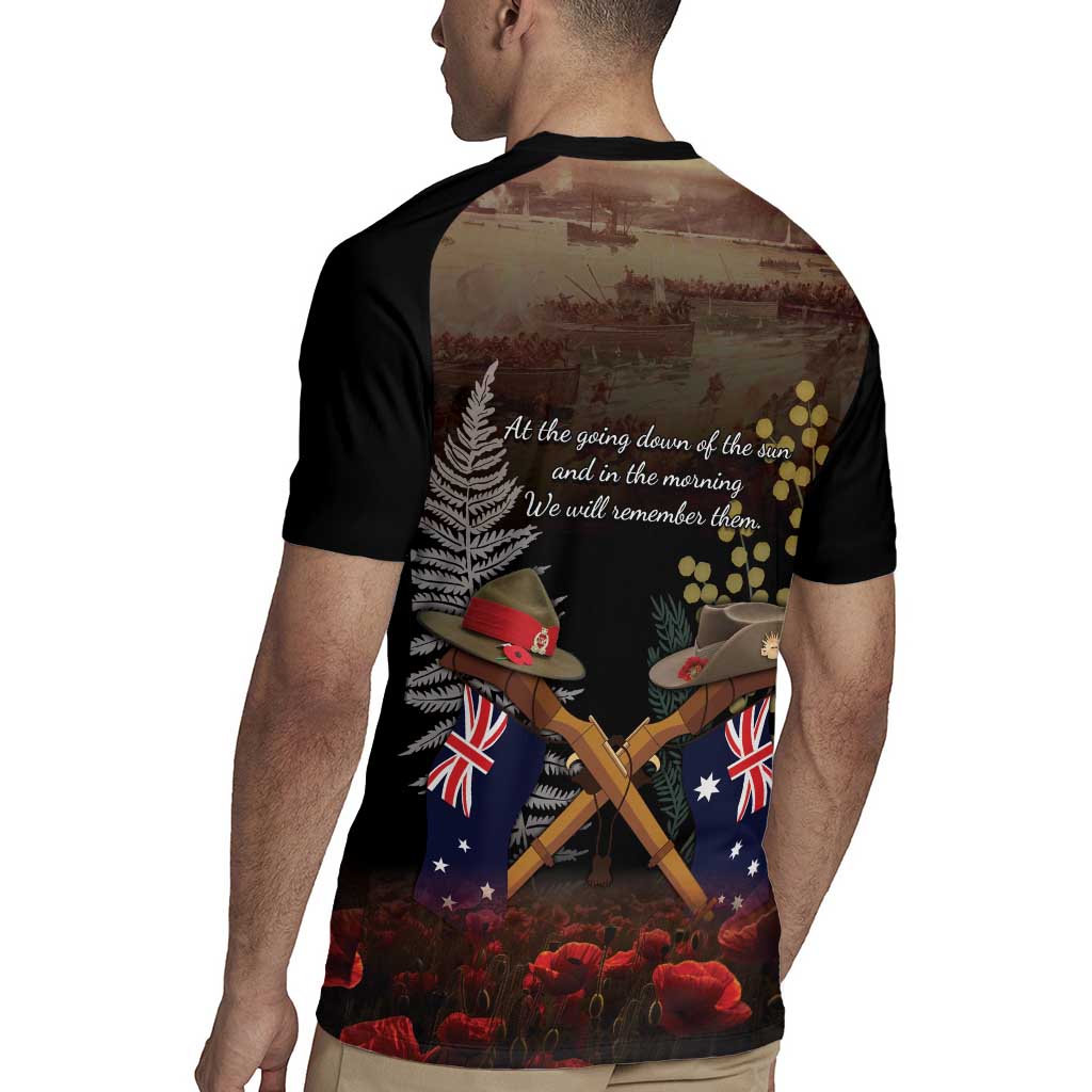 Australia - New Zealand ANZAC Rugby Jersey Gallipoli ANZAC Cove Landing