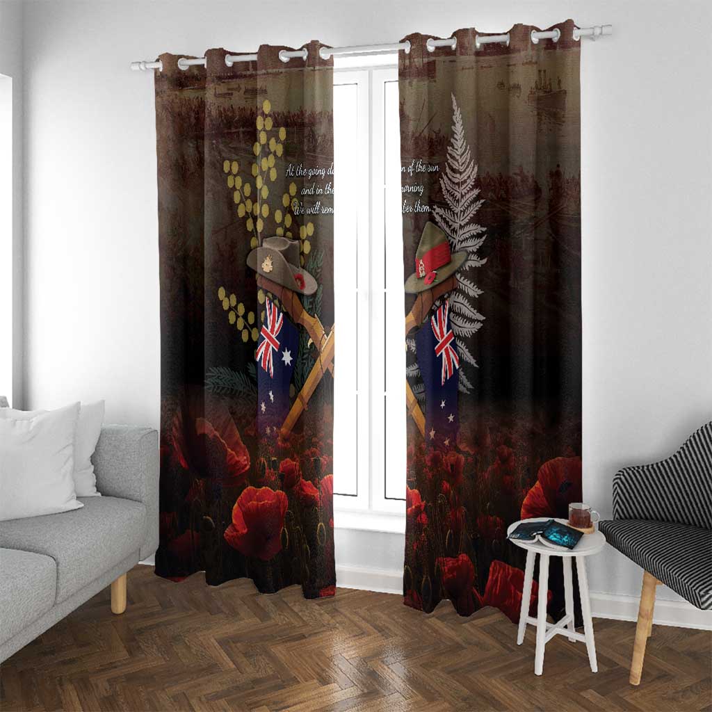 Australia - New Zealand ANZAC Window Curtain Gallipoli ANZAC Cove Landing