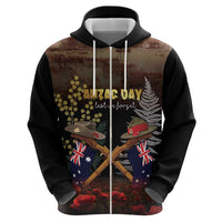 Australia - New Zealand ANZAC Zip Hoodie Gallipoli ANZAC Cove Landing LT7 - Polynesian Pride