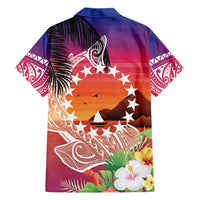 Kia Orana Cook Islands Family Matching Puletasi and Hawaiian Shirt Sunset Dream
