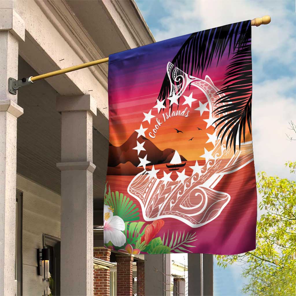 Kia Orana Cook Islands Garden Flag Sunset Dream