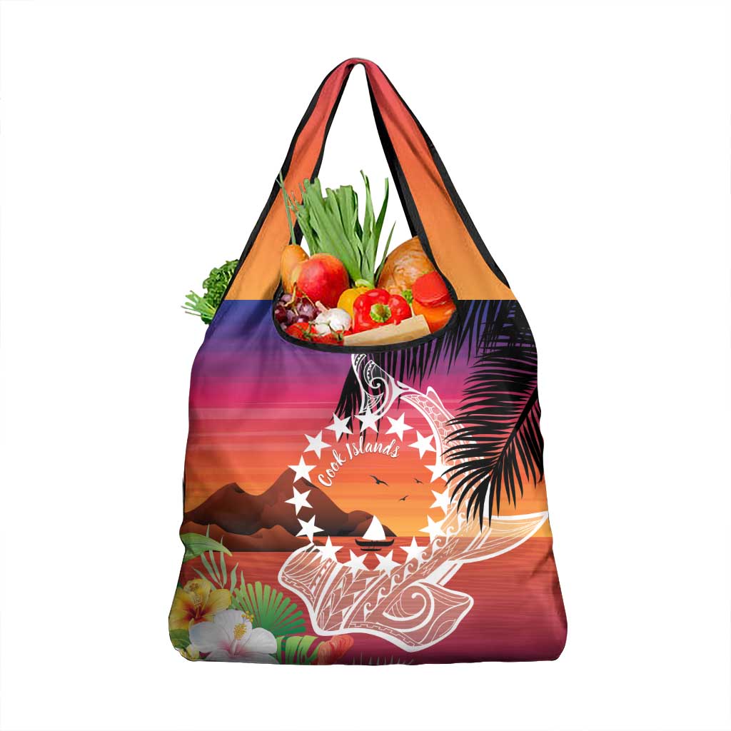 Kia Orana Cook Islands Grocery Bag Sunset Dream