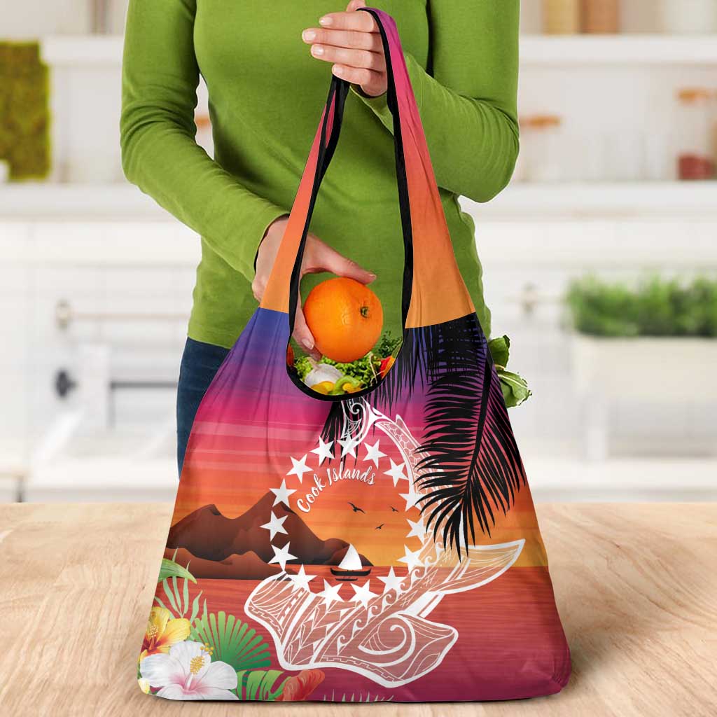 Kia Orana Cook Islands Grocery Bag Sunset Dream
