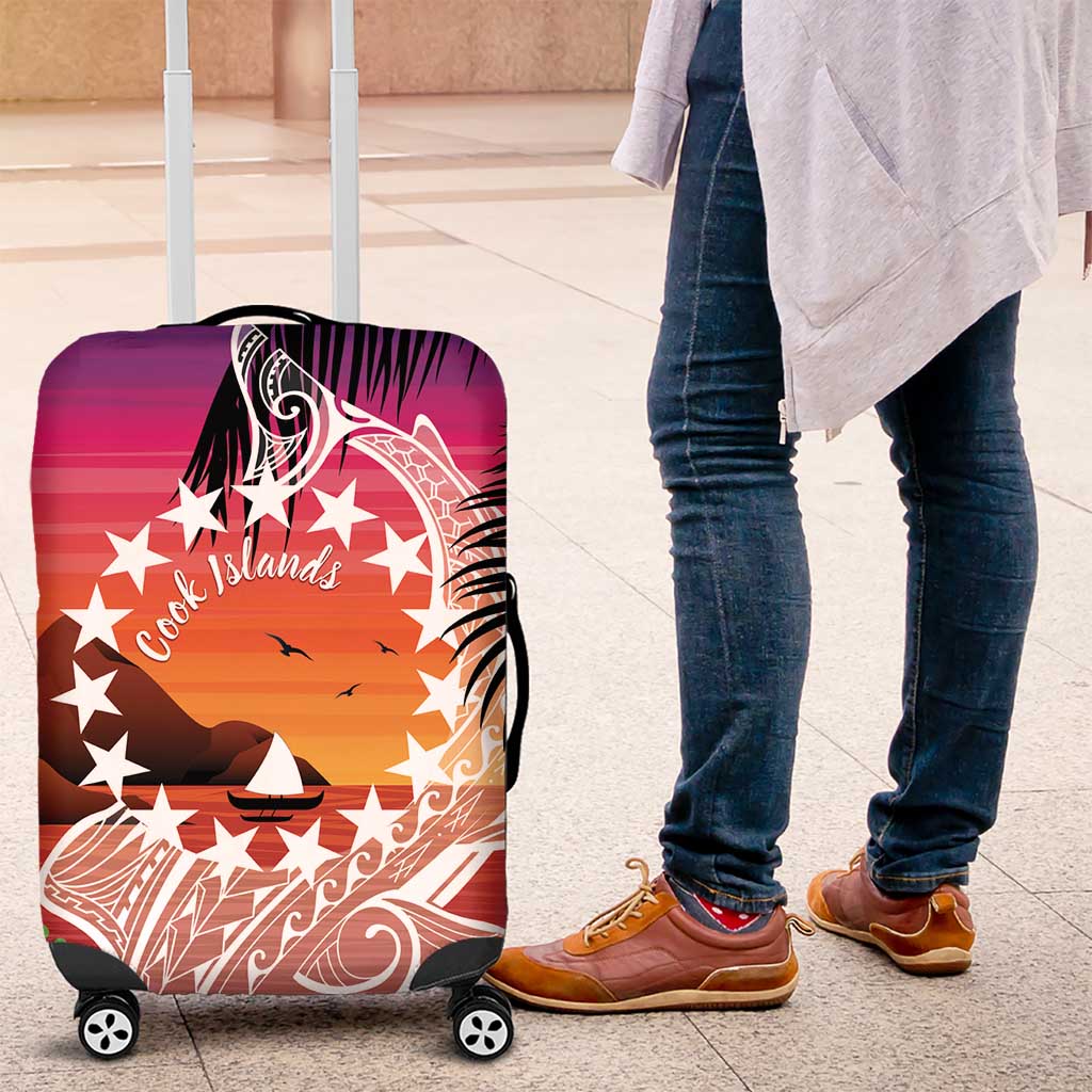 Kia Orana Cook Islands Luggage Cover Sunset Dream