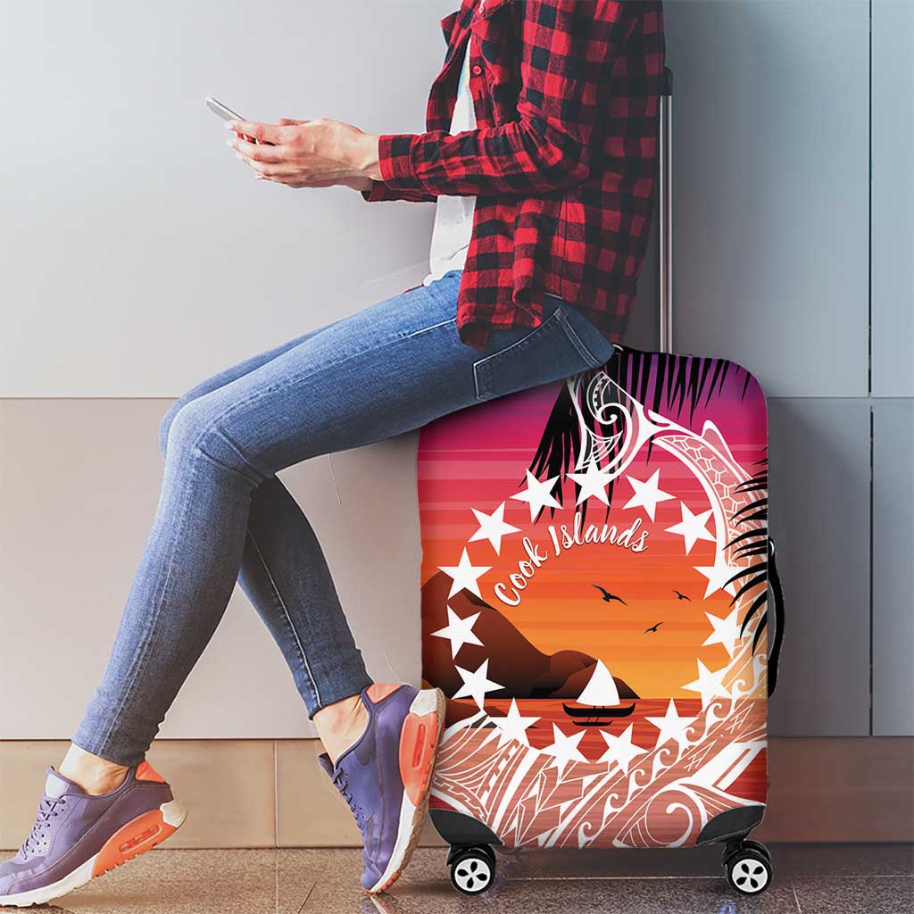 Kia Orana Cook Islands Luggage Cover Sunset Dream