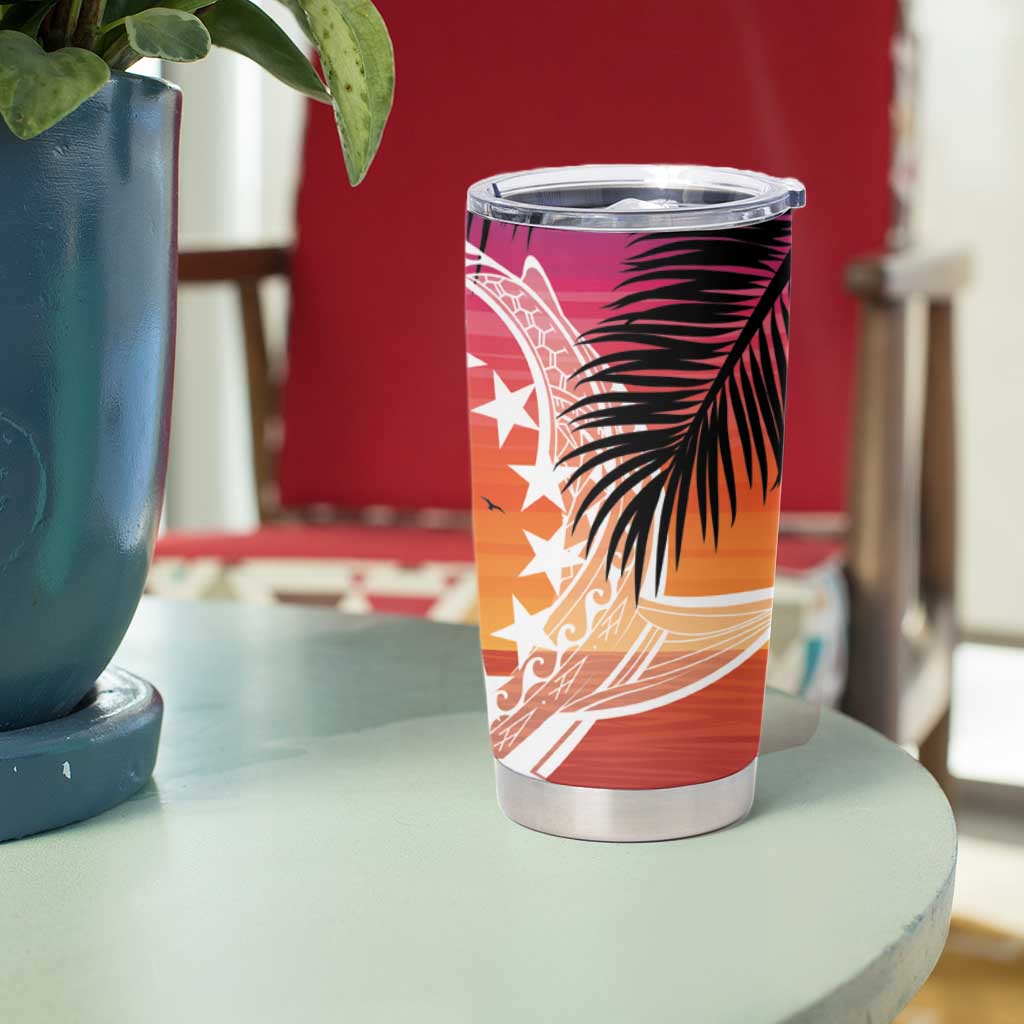 Kia Orana Cook Islands Tumbler Cup Sunset Dream