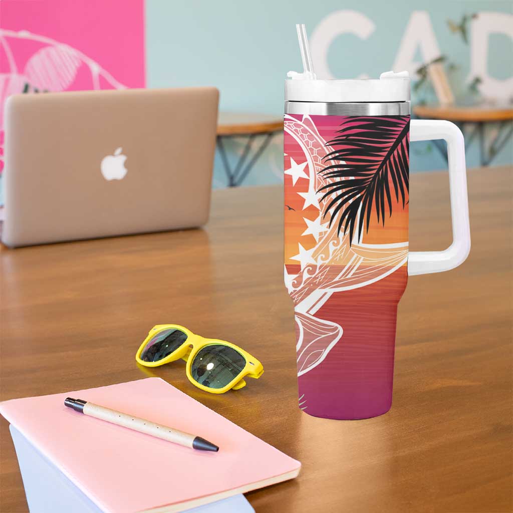 Kia Orana Cook Islands Tumbler With Handle Sunset Dream