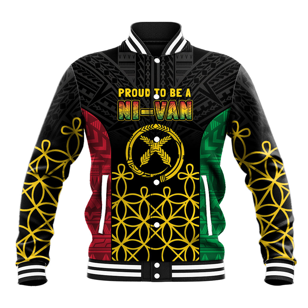Vanuatu Indipendens Dei Baseball Jacket Tribal Sand Drawing