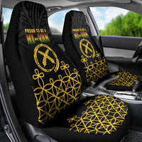 Vanuatu Indipendens Dei Car Seat Cover Tribal Sand Drawing