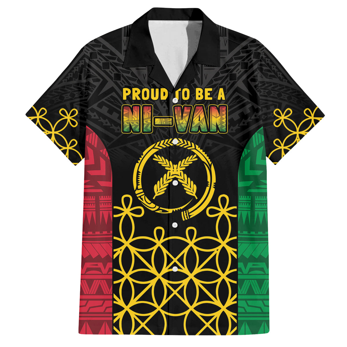 Vanuatu Indipendens Dei Family Matching Summer Maxi Dress and Hawaiian Shirt Tribal Sand Drawing