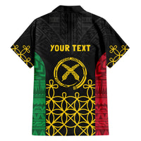 Vanuatu Indipendens Dei Family Matching Tank Maxi Dress and Hawaiian Shirt Tribal Sand Drawing