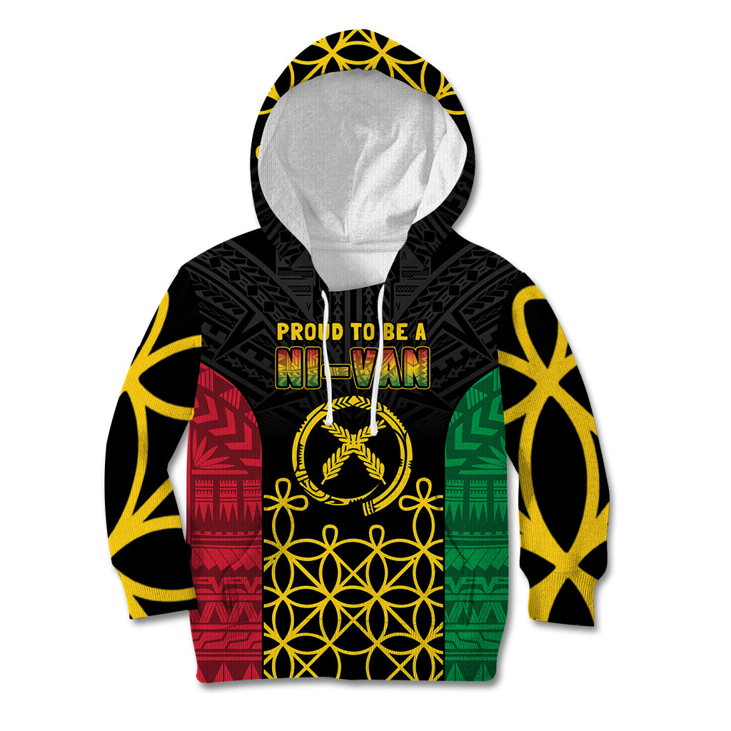 Vanuatu Indipendens Dei Kid Hoodie Tribal Sand Drawing