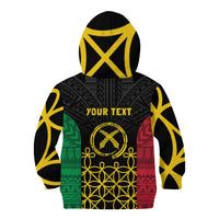 Vanuatu Indipendens Dei Kid Hoodie Tribal Sand Drawing