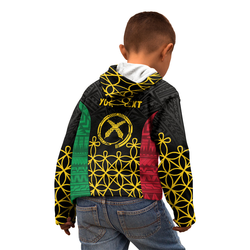 Vanuatu Indipendens Dei Kid Hoodie Tribal Sand Drawing
