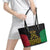 Vanuatu Indipendens Dei Leather Tote Bag Tribal Sand Drawing