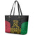 Vanuatu Indipendens Dei Leather Tote Bag Tribal Sand Drawing