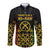 Vanuatu Indipendens Dei Long Sleeve Button Shirt Tribal Sand Drawing