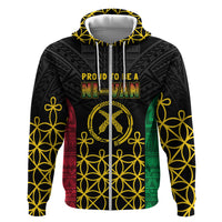 Vanuatu Indipendens Dei Zip Hoodie Tribal Sand Drawing