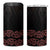 Maori Taniko Patterns 4 in 1 Can Cooler Tumbler Brown Niho Taniwha Mix Paatiki Motifs