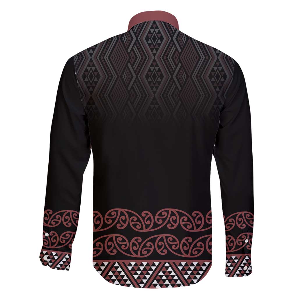 Maori Taniko Patterns Family Matching Short Sleeve Bodycon Dress and Hawaiian Shirt Brown Niho Taniwha Mix Paatiki Motifs LT7 - Polynesian Pride