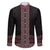 Maori Taniko Patterns Family Matching Summer Maxi Dress and Hawaiian Shirt Brown Niho Taniwha Mix Paatiki Motifs
