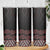 Maori Taniko Patterns Skinny Tumbler Brown Niho Taniwha Mix Paatiki Motifs