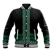 Maori Taniko Patterns Baseball Jacket Pounamu Niho Taniwha Mix Paatiki Motifs