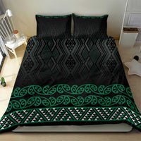 Maori Taniko Patterns Bedding Set Pounamu Niho Taniwha Mix Paatiki Motifs