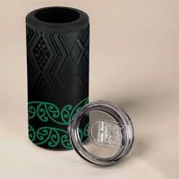 Maori Taniko Patterns 4 in 1 Can Cooler Tumbler Pounamu Niho Taniwha Mix Paatiki Motifs
