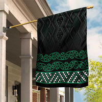 Maori Taniko Patterns Garden Flag Pounamu Niho Taniwha Mix Paatiki Motifs