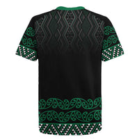 Maori Taniko Patterns Rugby Jersey Pounamu Niho Taniwha Mix Paatiki Motifs LT7 - Polynesian Pride