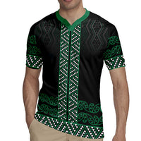Maori Taniko Patterns Rugby Jersey Pounamu Niho Taniwha Mix Paatiki Motifs LT7 - Polynesian Pride