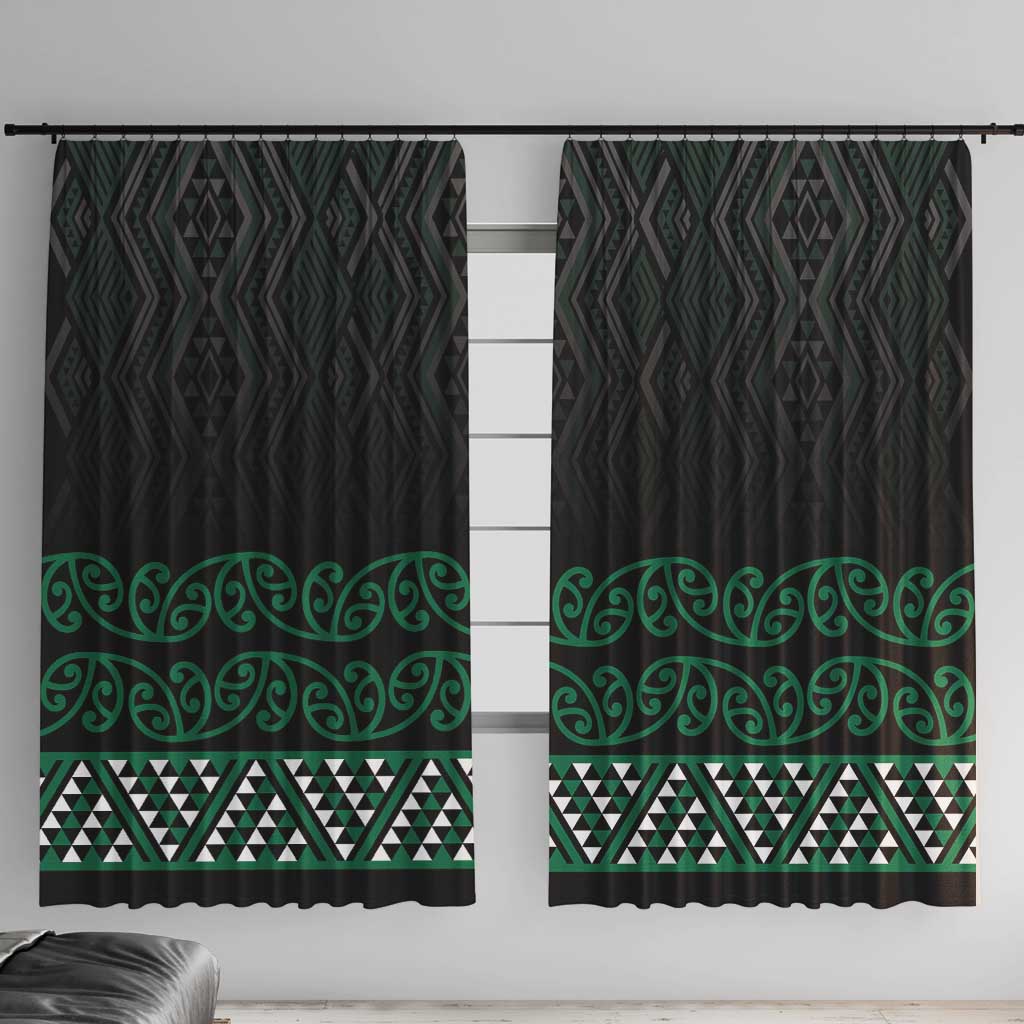 Maori Taniko Patterns Window Curtain Pounamu Niho Taniwha Mix Paatiki Motifs