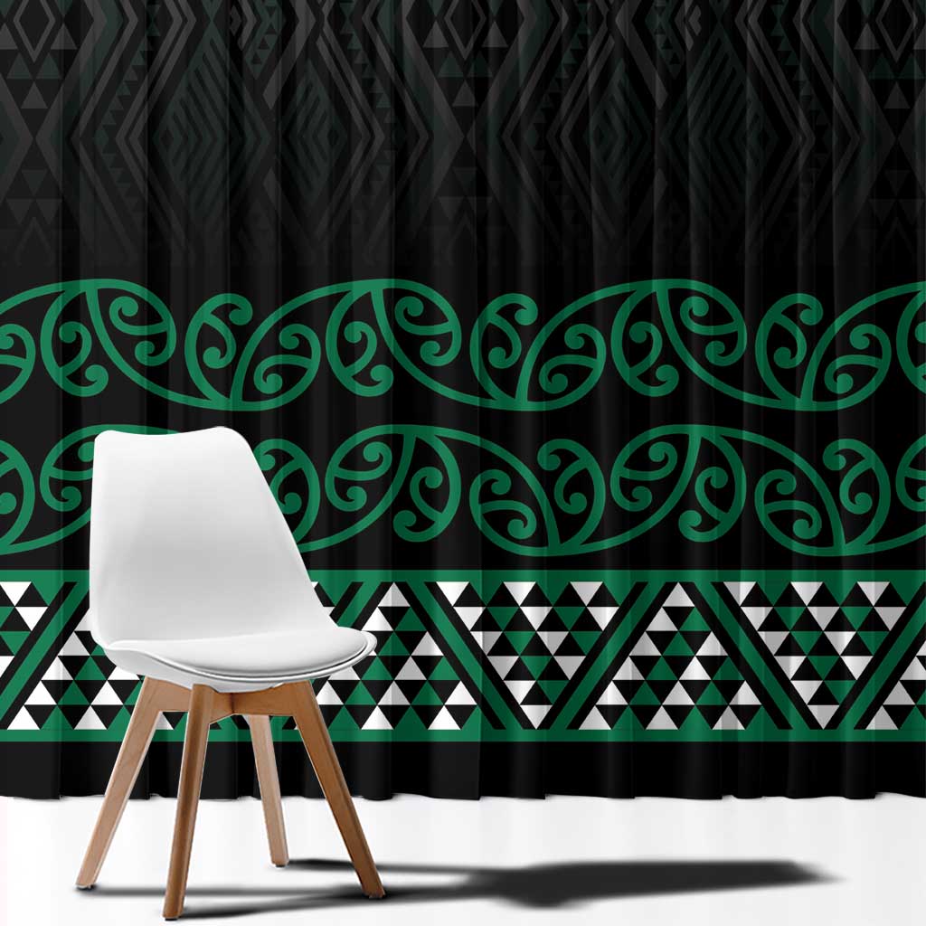 Maori Taniko Patterns Window Curtain Pounamu Niho Taniwha Mix Paatiki Motifs