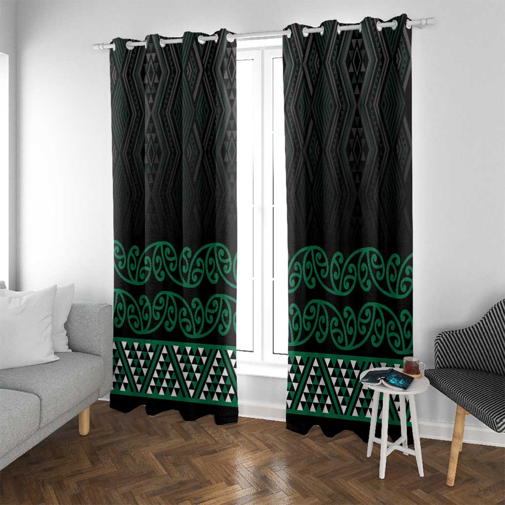 Maori Taniko Patterns Window Curtain Pounamu Niho Taniwha Mix Paatiki Motifs