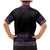 Maori Taniko Patterns Family Matching Mermaid Dress and Hawaiian Shirt Purple Niho Taniwha Mix Paatiki Motifs