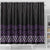 Maori Taniko Patterns Shower Curtain Purple Niho Taniwha Mix Paatiki Motifs