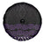 Maori Taniko Patterns Spare Tire Cover Purple Niho Taniwha Mix Paatiki Motifs