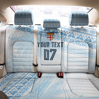 Fiji Rugby Custom Kaiviti Masi Back Car Seat Cover Turquoise - Polynesian Pride